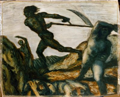 Franz von Stuck, Žací stroj / obraz, kolem roku 1923 od Franz von Stuck