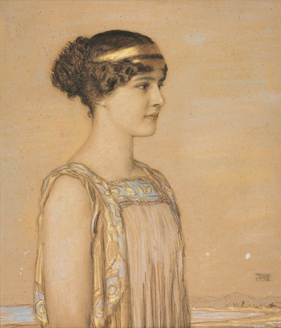 Portrét Marie v řeckém kostýmu, 1910 od Franz von Stuck