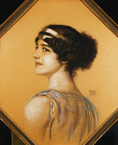 Portrét umělcovy dcery Marie, od Franz von Stuck