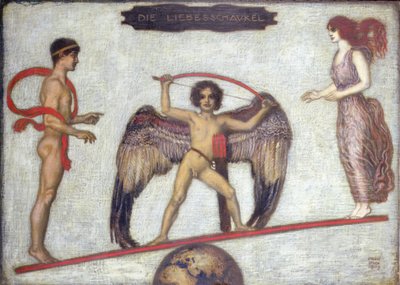 Houpačka lásky od Franz von Stuck
