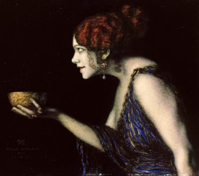 Tilla Durieux 1880-1971 jako Circe, kolem roku 1913. od Franz von Stuck