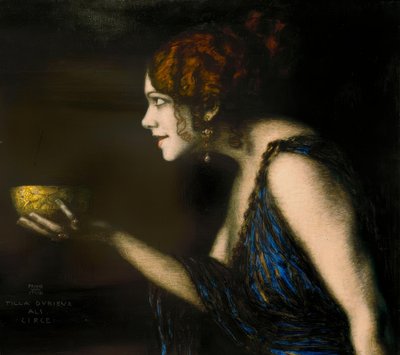 Tilla Durieux jako Circe / F. v. Uvízl od Franz von Stuck