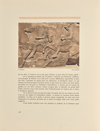 Parthenon. Západní vlys od Frédéric Boissonnas