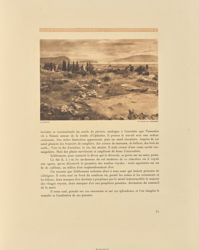 Tirynthe. Palác (lázně) od Frédéric Boissonnas