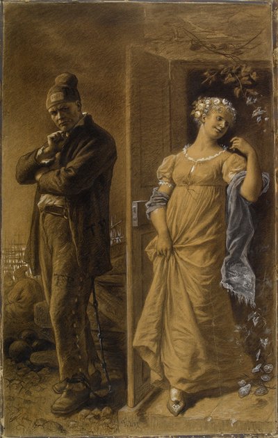 Frédéric Lix - Trestanec a prostitutka (oříznuto) od Frederic Theodore Lix