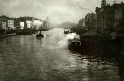 Řeka Fontanka v Petrohradě, Rusko, 1900 od Fred Boisson