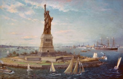 Liberty Island, New York Harbor, 1883 od Fred Pansing