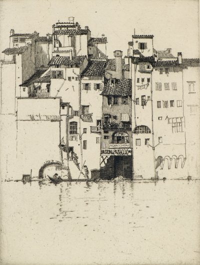 Na Arno, 20. století (lept) od Fred Richards