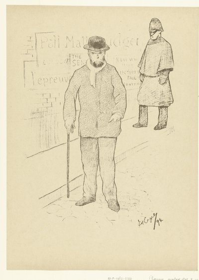Portret van dichter Paul Verlaine v Londýně Paul Verlaine v Londýně The Trial (název série) od Frederic Auguste Cazals