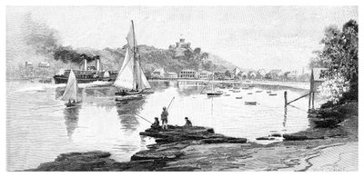 Pláž Manly, Sydney, Nový Jižní Wales, Austrálie, 1886. od Frederic B. Schell