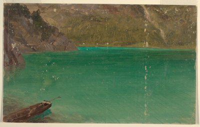 Alpské jezero (Bavorsko nebo Švýcarsko) od Frederic Edwin Church
