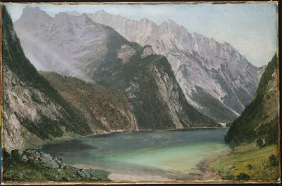 Alpské jezero od Frederic Edwin Church