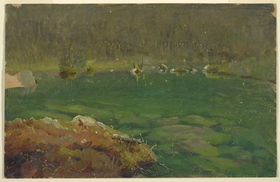 Alpské jezero, Bavorsko nebo Švýcarsko od Frederic Edwin Church