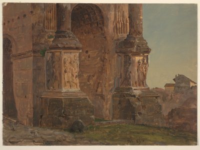 Oblouk Septimia Severa, Řím od Frederic Edwin Church