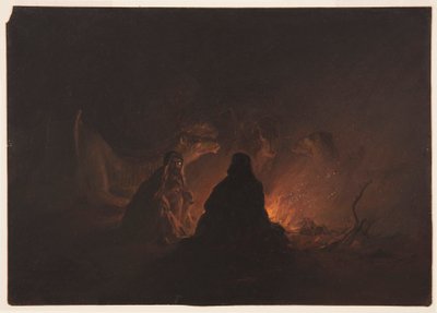 Beduíni v nočním táboře od Frederic Edwin Church