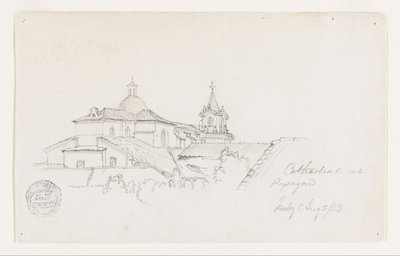 Katedrála v Popayanu, Kolumbie od Frederic Edwin Church