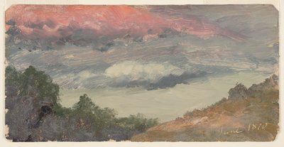 Mraky nad Churchovou farmou, Hudson N.Y. od Frederic Edwin Church