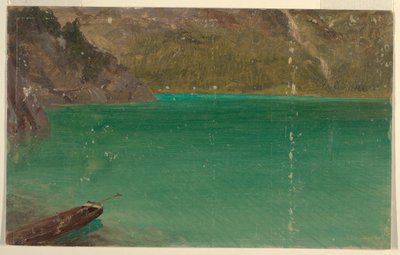 Kresba, Alpské jezero (Bavorsko nebo Švýcarsko), 1868 od Frederic Edwin Church
