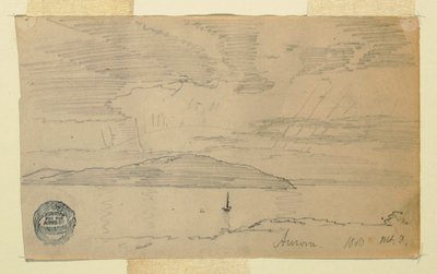 Kresba, Aurora, Mount Desert Island, září 1860 od Frederic Edwin Church