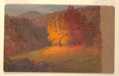 Kresba, Podzimní krajina, 1860-70 od Frederic Edwin Church