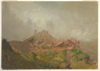 Kresba, Základna Amerického vodopádu, Niagara, 1856-58 od Frederic Edwin Church