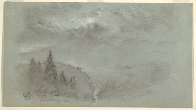 Kresba, Berchtesgaden, Bavorsko, 27. července 1868 od Frederic Edwin Church