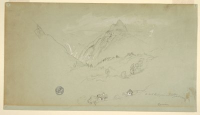 Kresba, Berchtesgaden, Bavorsko, červen-srpen 1868 od Frederic Edwin Church