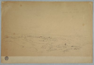 Kresba, Cartago, Kolumbie, 23. července 1853 od Frederic Edwin Church