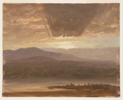 Kresba, Catskills od Hudsonu, New York, 1870 od Frederic Edwin Church