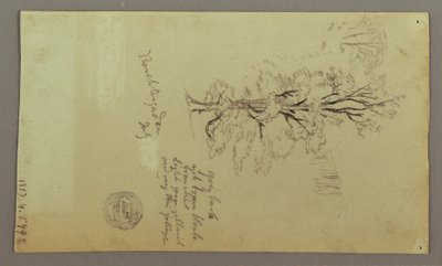 Kresba, komíny, vodopády, figury atd., pravděpodobně červenec 1868 od Frederic Edwin Church