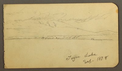 Kresba, Hora Katahdin pokrytá mraky, 1878 od Frederic Edwin Church