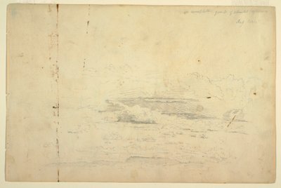 Kresba, Studie mraků, srpen 1844 od Frederic Edwin Church