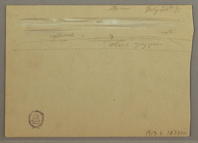 Kresba, Studie mraků, 28. července 1871 od Frederic Edwin Church