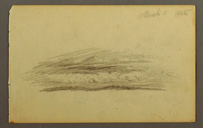 Kresba, Cloud bank, 1845 od Frederic Edwin Church