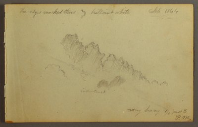 Kresba, Studie mraků, 1844 od Frederic Edwin Church