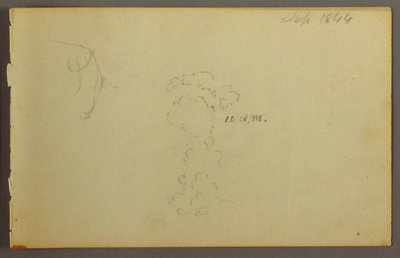 Kresba, Studie mraků, 1844 od Frederic Edwin Church