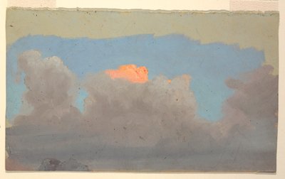 Kresba, studie mraků, 1860-70 od Frederic Edwin Church
