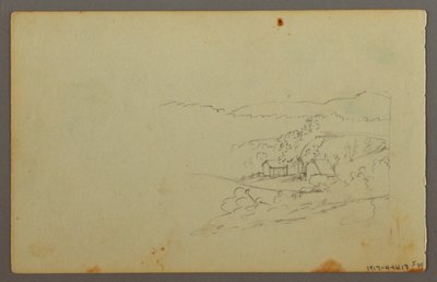 Kresba, studie mraků, pravděpodobně 1844 od Frederic Edwin Church