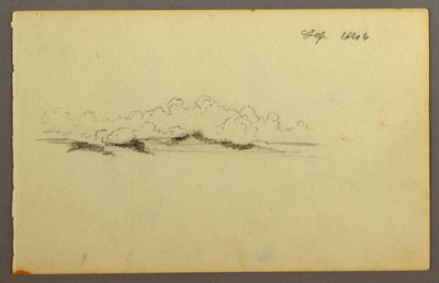 Kresba, Mraky, 1844 od Frederic Edwin Church