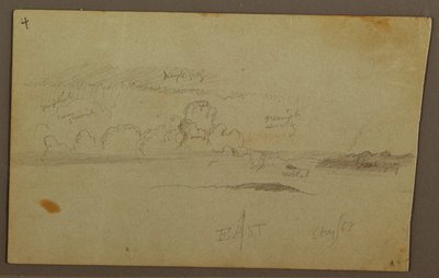 Kresba, Mraky nad pohořím, 1863 od Frederic Edwin Church