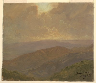 Kresba, Oblačná obloha, srpen 1865 od Frederic Edwin Church