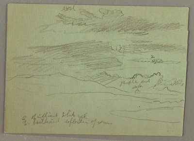 Kresba, Oblačná obloha, 1871 od Frederic Edwin Church