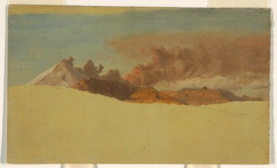 Kresba, Cotopaxi z Ambata, Ekvádor, 1853 od Frederic Edwin Church