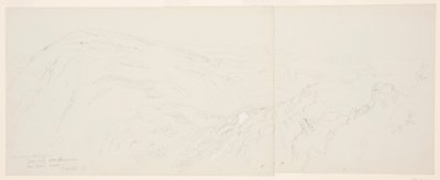 Kresba, Pohled z dálky na Damašek, Sýrie, 7. května 1868 od Frederic Edwin Church