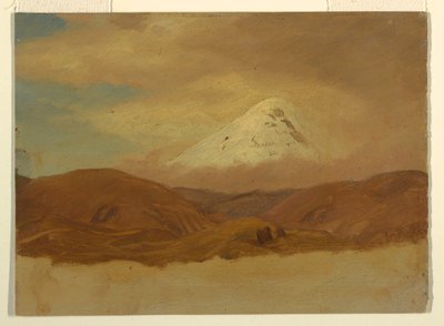 Kresba, Ekvádor, hora Chimborazo, 1853 od Frederic Edwin Church