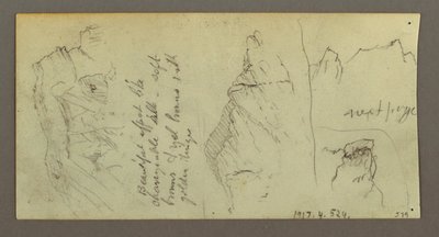 Kresba, Postava jedoucí na velbloudovi, sedící velbloud, pravděpodobně 1868 od Frederic Edwin Church