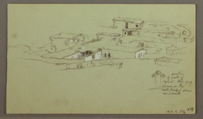 Kresba, Flat Rocky hill, 4. května 1868 od Frederic Edwin Church