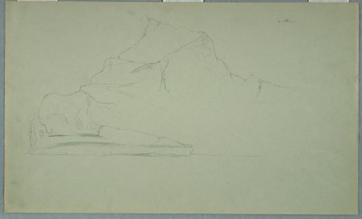 Kresba, plovoucí ledovec, červen nebo červenec 1859 od Frederic Edwin Church