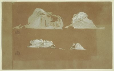Kresba, plovoucí ledovce, 5. července 1859 od Frederic Edwin Church