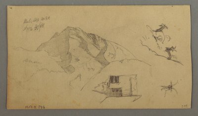 Kresba, Glacier, 21. srpna 1868 od Frederic Edwin Church